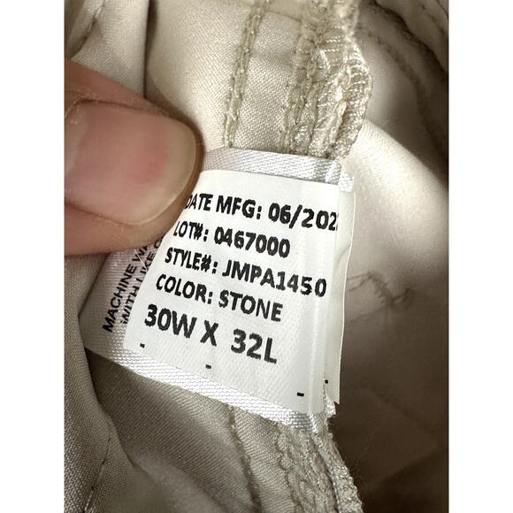 Johnnie O Prep-Formance Golf Pants Cross Country Chino Stone JMPA1450 Mens 30x32 - Picture 10 of 10